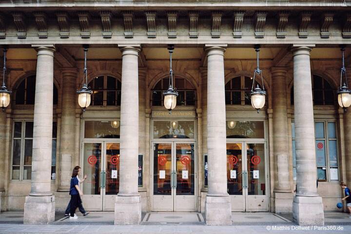 Eingang zur Comédie Française Comedie Francaise Paris