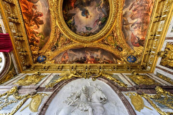 Das Schloss Versailles beherbergt zahlreiche Kunstwerke Schloss Versailles Kunst